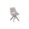 Baker Furniture Paige Soft Cotton Dining Chair in Light Grey (Pair)