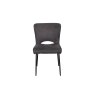 Maya Linen Dining Chair in Dark Grey (Pair) Maya Linen Dining Chair in Dark Grey (Pair)