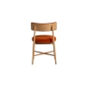 Baker Furniture G Plan Flora Retro Pair Of Dining Arm Chairs in Orange