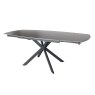 Sintered Stone 140-200cm Twist Extending Dining Table in Grey Sintered Stone 140-200cm Twist Extending Dining Table in Grey