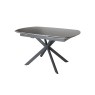 Sintered Stone 140-200cm Twist Extending Dining Table in Grey Sintered Stone 140-200cm Twist Extending Dining Table in Grey