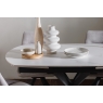 Baker Furniture Sintered Stone 140-200cm Twist Extending Dining Table in White