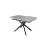 Sintered Stone 140-200cm Twist Extending Dining Table in White