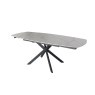 Sintered Stone 140-200cm Twist Extending Dining Table in White