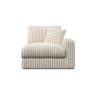 Whitemeadow Chunky Cord Cream Right Hand Facing 1 Seater Sofa Unit