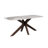 Vida Living Ariyan Walnut and Sintered Stone 180cm Dining Table Set & 4 Chairs