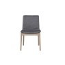 Feltz Smoked Oak and Fabric Dining Chairs in Dark Grey Feltz Smoked Oak and Fabric Dining Chairs in Dark Grey