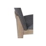 Feltz Smoked Oak and Fabric Dining Chairs in Dark Grey Feltz Smoked Oak and Fabric Dining Chairs in Dark Grey
