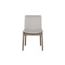 Feltz Smoked Oak and Fabric Dining Chairs in Natural Feltz Smoked Oak and Fabric Dining Chairs in Natural