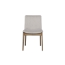 Vida Living Feltz Smoked Oak and Fabric Dining Chairs in Natural
