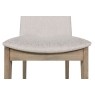 Feltz Smoked Oak and Fabric Dining Chairs in Natural Feltz Smoked Oak and Fabric Dining Chairs in Natural
