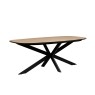 Sadie Industrial 160cm Dining Table in Oak Finish Sadie Industrial 160cm Dining Table in Oak Finish