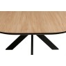 Sadie Industrial 160cm Dining Table in Oak Finish Sadie Industrial 160cm Dining Table in Oak Finish