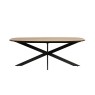 Sadie Industrial 200cm Dining Table in Oak Finish Sadie Industrial 200cm Dining Table in Oak Finish