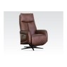 Pablo Leather 360 Swivel Triple Motor Electric Recliner Chair in Dark Brown Pablo Leather 360 Swivel Triple Motor Electric Recliner Chair in Dark Brown