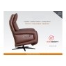 Pablo Leather 360 Swivel Triple Motor Electric Recliner Chair in Dark Brown Pablo Leather 360 Swivel Triple Motor Electric Recliner Chair in Dark Brown