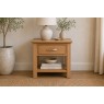 Devon Solid Oak 1 Drawer Night Stand Table