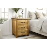 Moda Solid Oak 3 Drawer Bedside Table Moda Solid Oak 3 Drawer Bedside Table