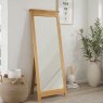 Moda Solid Oak Cheval Mirror Moda Solid Oak Cheval Mirror