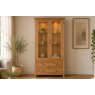 Devon 100% Solid Oak Glass Display Cabinet Devon 100% Solid Oak Glass Display Cabinet