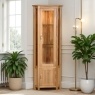 Moda 100% Solid Oak Corner Display Cabinet Moda 100% Solid Oak Corner Display Cabinet
