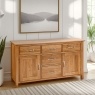 Moda 100% Solid Oak 4ft6in Sideboard Dresser Base Moda 100% Solid Oak 4ft6in Sideboard Dresser Base