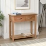 Moda 100% Solid Oak Console Table 2 Drawer Moda 100% Solid Oak Console Table 2 Drawer