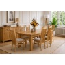 Devon 100% Solid Oak Extending Dining Table & 6 Slatted Back Chairs Devon 100% Solid Oak Extending Dining Table & 6 Slatted Back Chairs