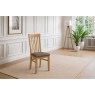 Devon 100% Solid Oak Slatted Back Dining Chair Devon 100% Solid Oak Slatted Back Dining Chair