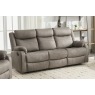 Ellena Soft Grey 3 Seater Recliner Sofa with Table Ellena Soft Grey 3 Seater Recliner Sofa with Table
