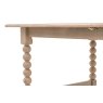 Gallery Direct Artisan Limewash Oak Extending Dining Table with Bobbin Detail Gallery Direct Artisan Limewash Oak Extending Dining Table with Bobbin Detail