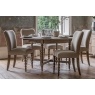Gallery Direct Artisan Limewash Oak Extending Round Dining Table with Bobbin Detail Gallery Direct Artisan Limewash Oak Extending Round Dining Table with Bobbin Detail