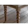Gallery Direct Artisan Limewash Oak Dining Table Bench with Bobbin Detail Gallery Direct Artisan Limewash Oak Dining Table Bench with Bobbin Detail
