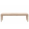 Gallery Direct Artisan Limewash Oak Dining Table Bench with Bobbin Detail Gallery Direct Artisan Limewash Oak Dining Table Bench with Bobbin Detail