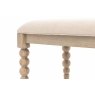 Gallery Direct Artisan Limewash Oak Dining Table Bench with Bobbin Detail Gallery Direct Artisan Limewash Oak Dining Table Bench with Bobbin Detail