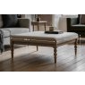 Gallery Direct Artisan Limewash Oak Coffee Table with Fabric Top and Bobbin Detail Gallery Direct Artisan Limewash Oak Coffee Table with Fabric Top and Bobbin Detail