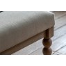 Gallery Direct Artisan Limewash Oak Coffee Table with Fabric Top and Bobbin Detail Gallery Direct Artisan Limewash Oak Coffee Table with Fabric Top and Bobbin Detail