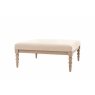 Gallery Direct Artisan Limewash Oak Coffee Table with Fabric Top and Bobbin Detail Gallery Direct Artisan Limewash Oak Coffee Table with Fabric Top and Bobbin Detail