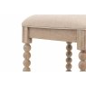 Gallery Direct Artisan Limewash Oak Bar Stool with Bobbin Detail Gallery Direct Artisan Limewash Oak Bar Stool with Bobbin Detail