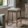 Gallery Direct Artisan Limewash Oak Bar Stool with Bobbin Detail Gallery Direct Artisan Limewash Oak Bar Stool with Bobbin Detail