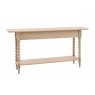 Gallery Direct Artisan Limewash Oak Console Table with Bobbin Detail Gallery Direct Artisan Limewash Oak Console Table with Bobbin Detail