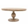 Gallery Direct Vancouver Rustic Pine Round Extending 120-160cm Dining Table