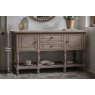 Gallery Direct Vancouver Rustic Pine Sideboard with Marble Top