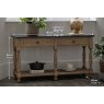 Gallery Direct Vancouver Rustic Pine Console Table with Marble Top Gallery Direct Vancouver Rustic Pine Console Table with Marble Top