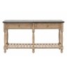 Gallery Direct Vancouver Rustic Pine Console Table with Marble Top Gallery Direct Vancouver Rustic Pine Console Table with Marble Top