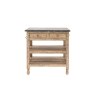 Gallery Direct Vancouver Rustic Pine Small Kitchen Island with Marble Top Gallery Direct Vancouver Rustic Pine Small Kitchen Island with Marble Top