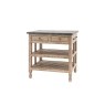Gallery Direct Vancouver Rustic Pine Small Kitchen Island with Marble Top Gallery Direct Vancouver Rustic Pine Small Kitchen Island with Marble Top