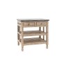 Gallery Direct Vancouver Rustic Pine Small Kitchen Island with Marble Top Gallery Direct Vancouver Rustic Pine Small Kitchen Island with Marble Top