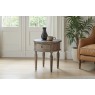 Gallery Direct Rustique French Colonial Round 1 Drawer Side Table Gallery Direct Rustique French Colonial Round 1 Drawer Side Table