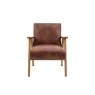Gallery Direct Neyland Vintage Brown Leather Armchair Gallery Direct Neyland Vintage Brown Leather Armchair
